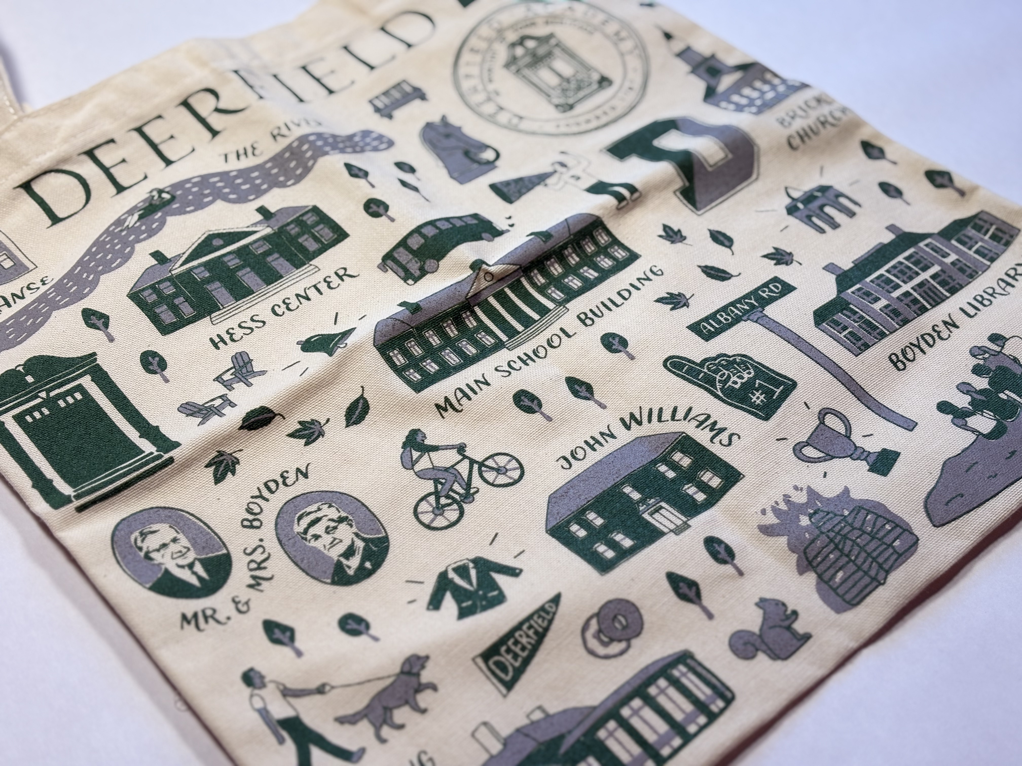 deerfield doodles tote bag